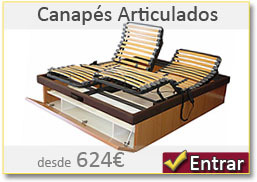 canap&eacute;s articulados
